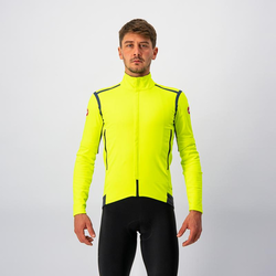 Zimná bunda Castelli Perfetto RoS Convertible Yellow fluo