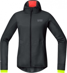 Gore Element Lady WS Soft Shell Hoody - black/neon 36